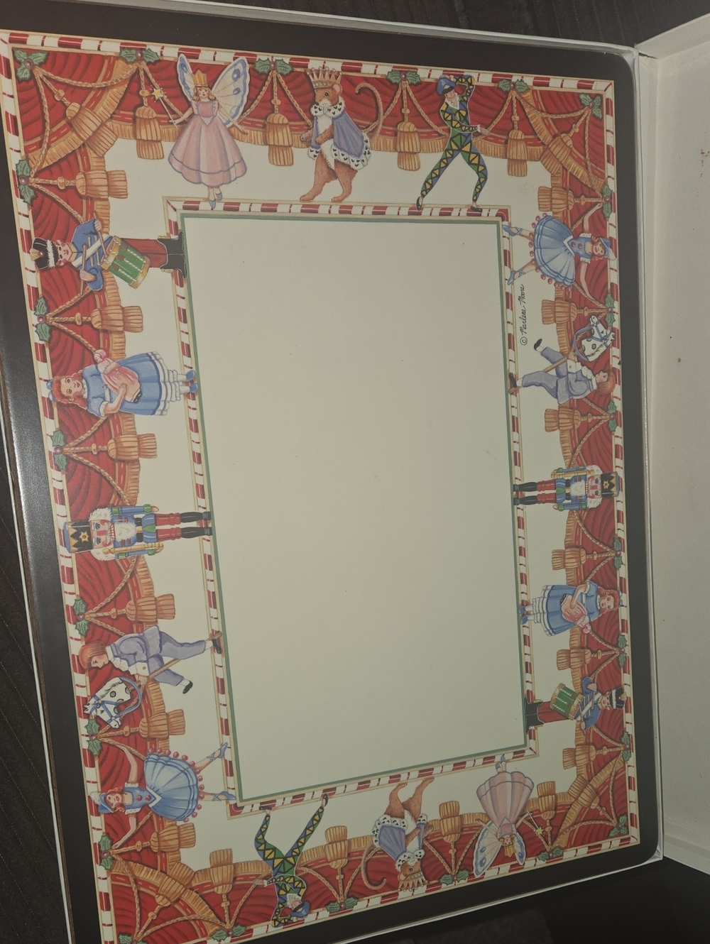 Pimpernal Nutcracker Placemats- Set of 4, EUC, Cork Backs, Vintage